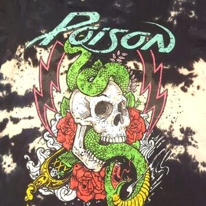 Poison tie dye graphic tee